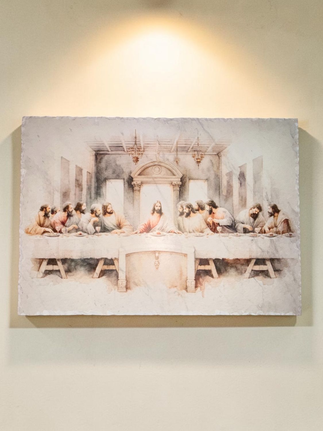 Marble Last Supper 84cm x 60cm x 2cm