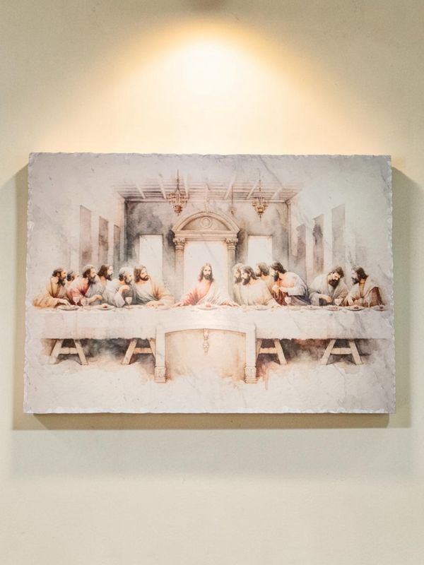 Marble Last Supper 84cm x 60cm x 2cm