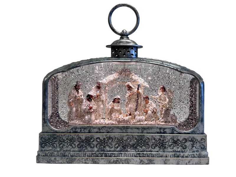 LED Water Globe Nativity Ste