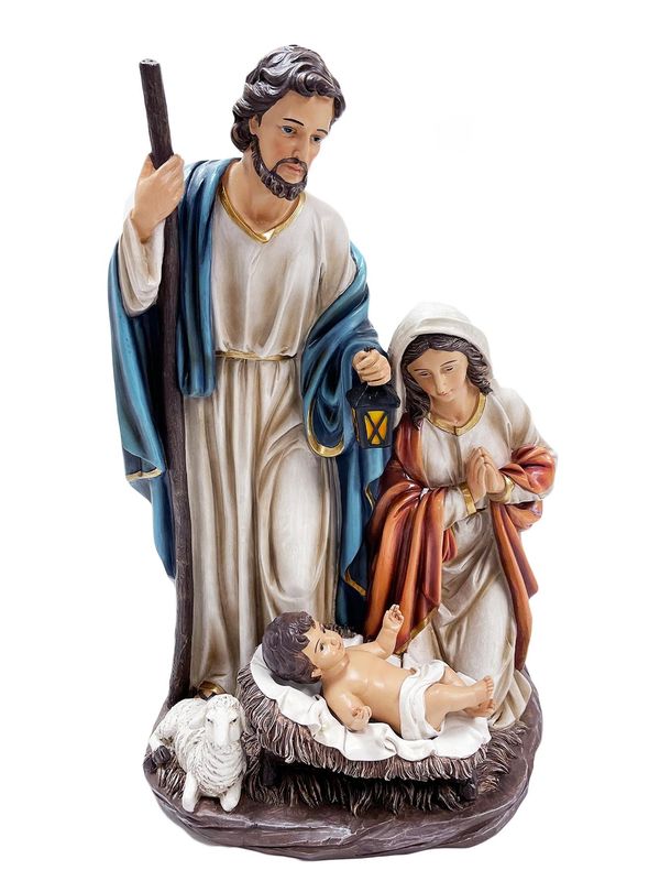 Holy Family Nativity (Removable Jesus Statue)