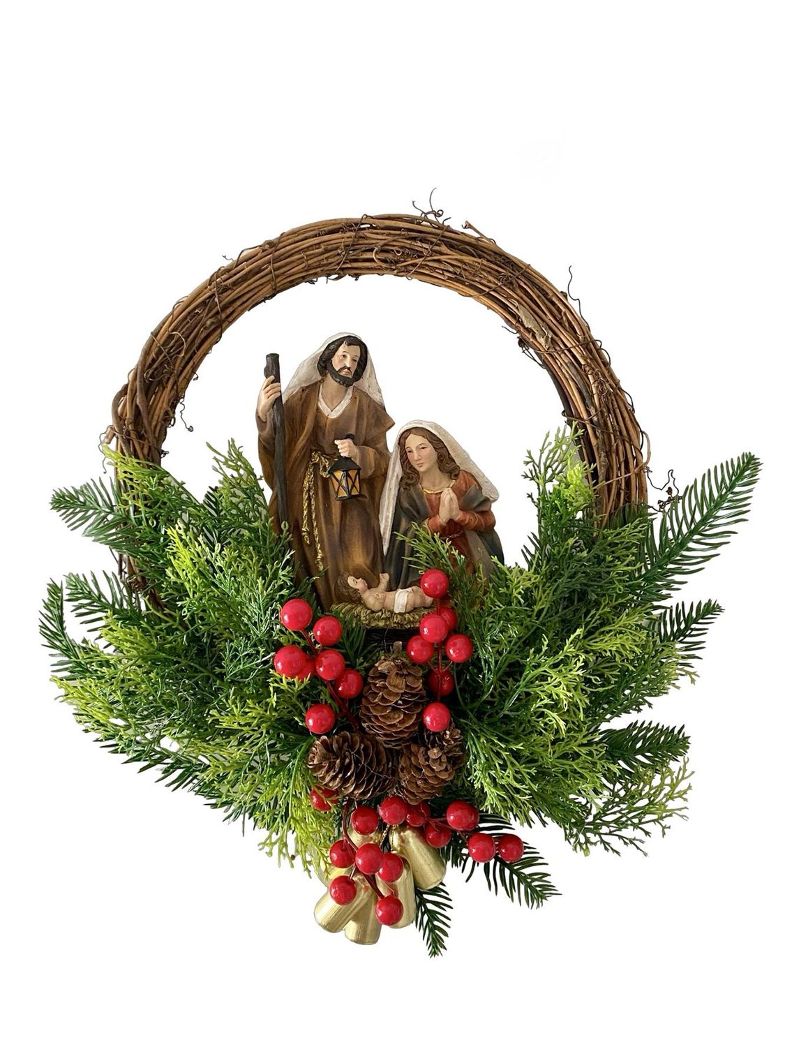 Christmas Wreath with Holy Family
