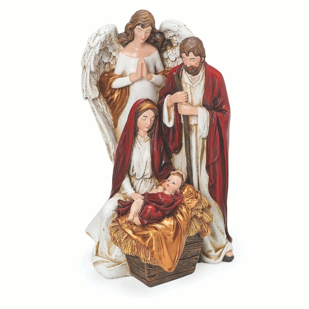19cm/7.5" Holy Family With Praying Angel