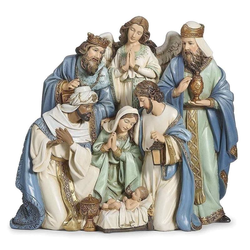 21.6cm/8.5" Adoration Of The Christ Child Nativity Scene