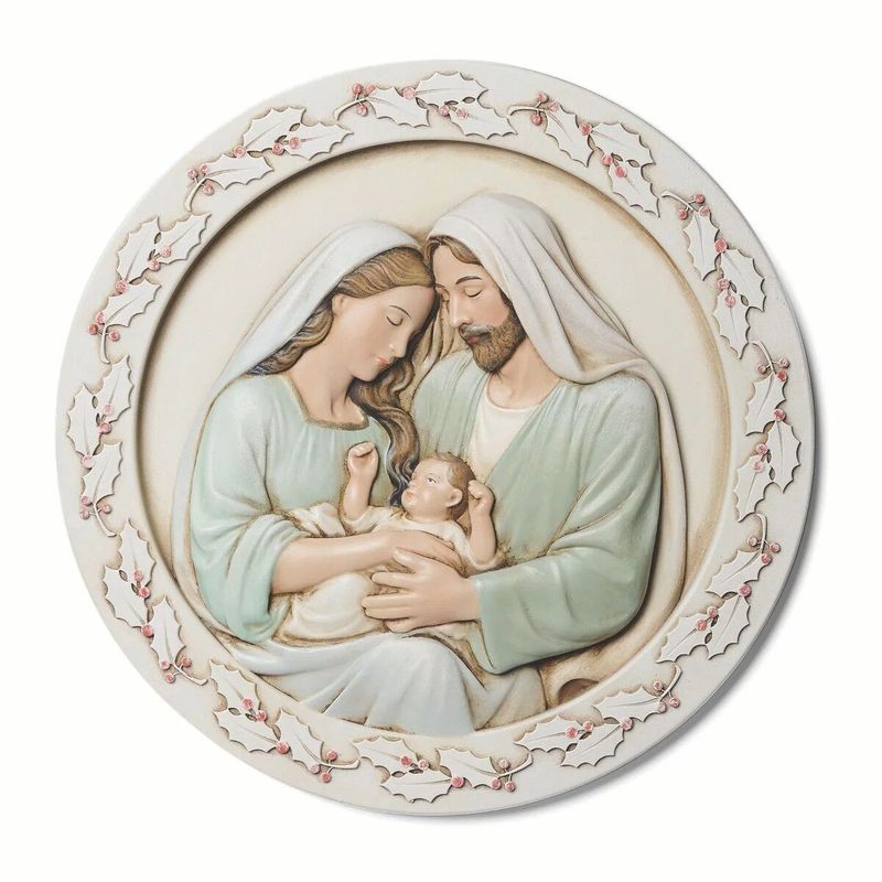 17.8cm/7" Holy Family Plaque