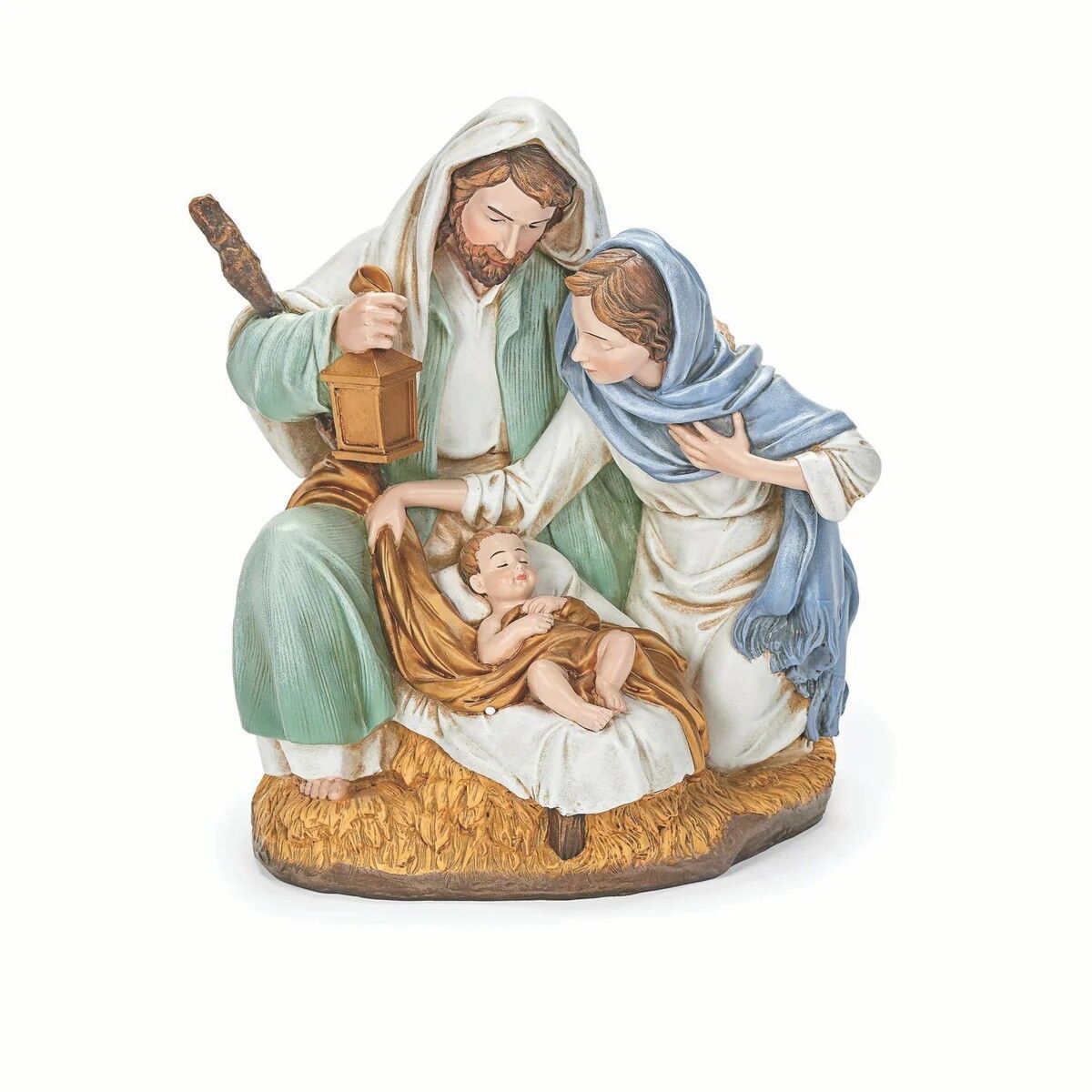 26.7cm/10.5" Holy Family Blue and Green