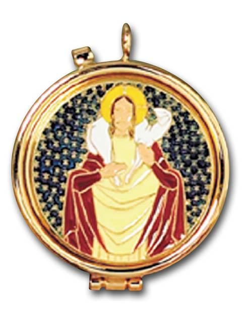 Gold PYX Good Shepherd Enamel