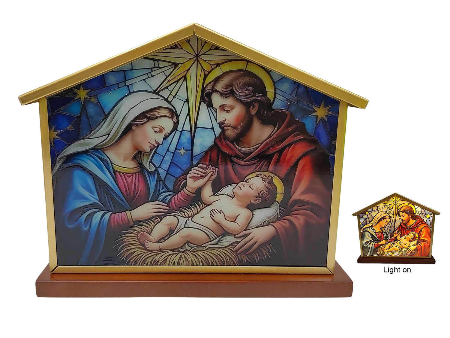 Nativity Shed Shape LED Light