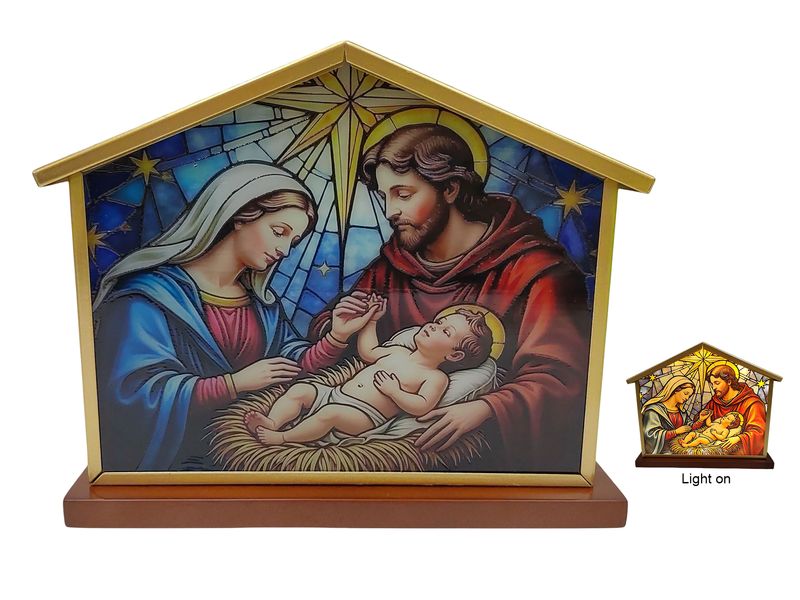 Nativity Shed Shape LED Light
