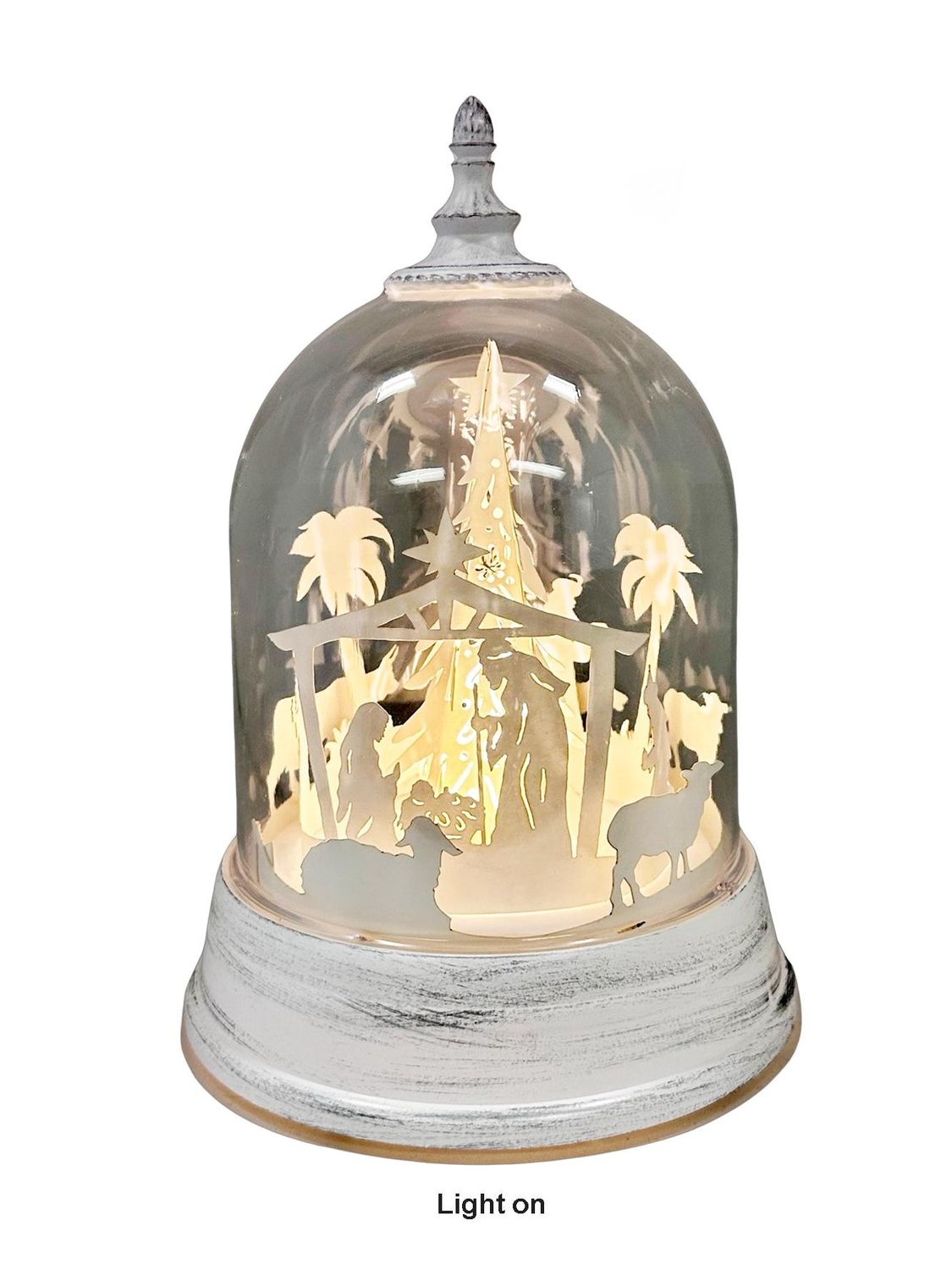 Dome Nativity Set with LED Lights &amp; Music