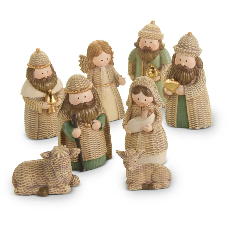 S/8 3" Nativity Mini Woven