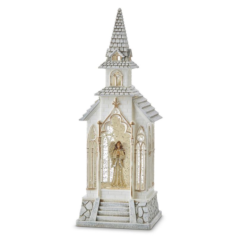 33cm/13" Angel Lit Water Church