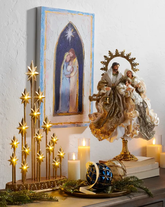 20" Mantelpiece Star Lit