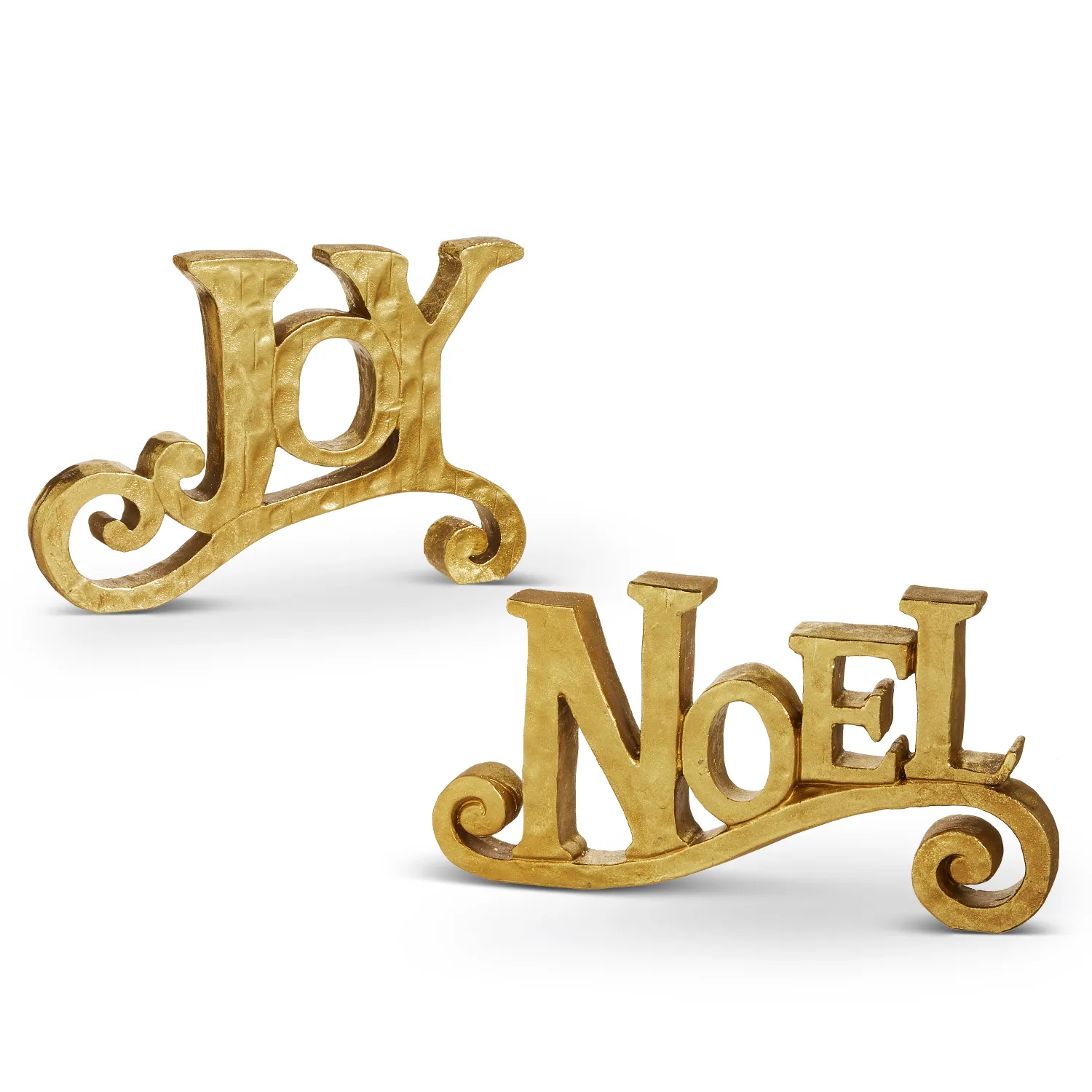 S/2 12" Joy Noel Sign
