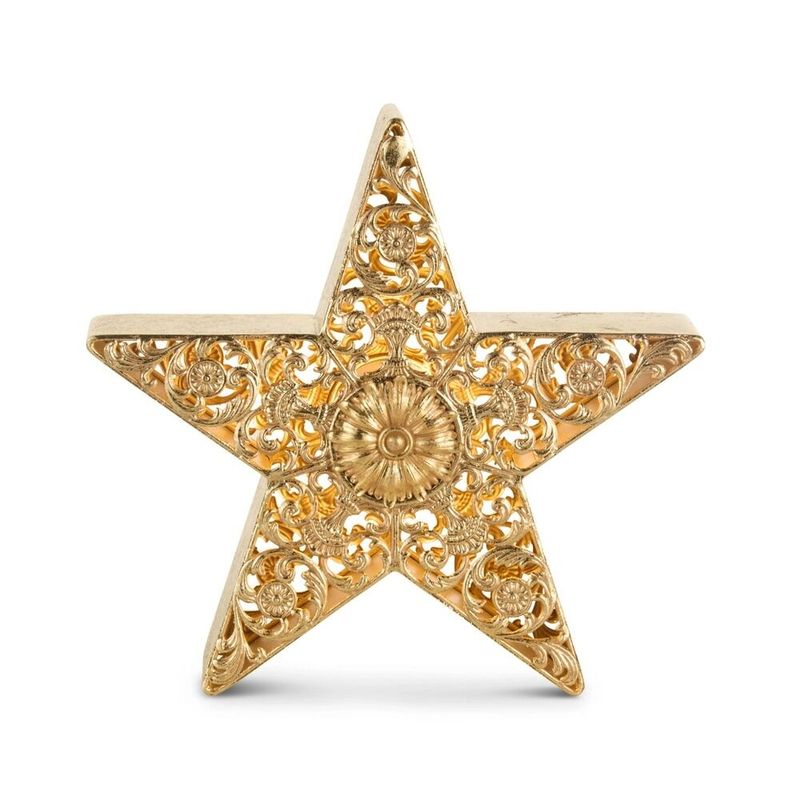 33cm/13" Lighted Filigree Star Lantern