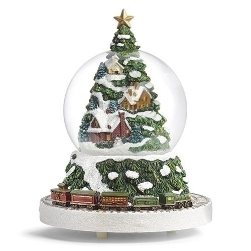 18.5cm/7.25" Rotating Musical Village 100mm Dome