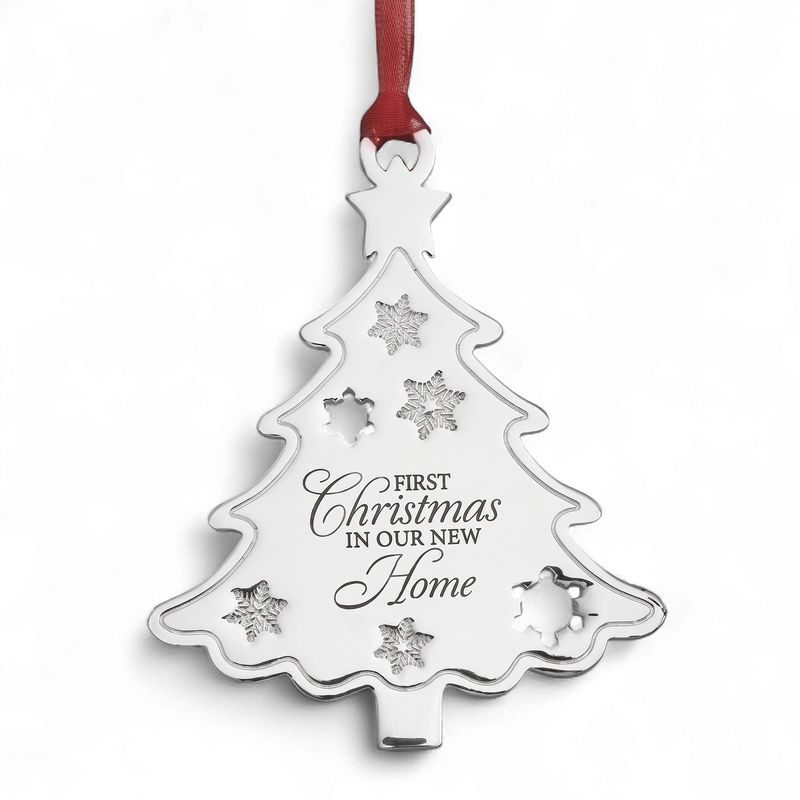 8.9cm/3.5" Baby's 1ST Christmas In Our New Home Hanging Ornament