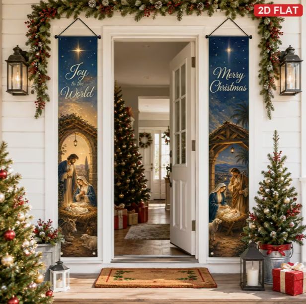 2pcs Nativity Door Banner - 30x180cm