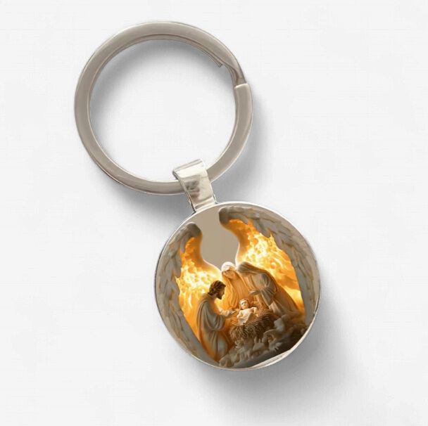 Birth of Jesus Key Chain