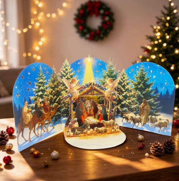 3D Pop-Up Nativity Card