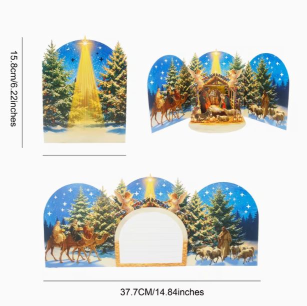 3D Pop-Up Nativity Card