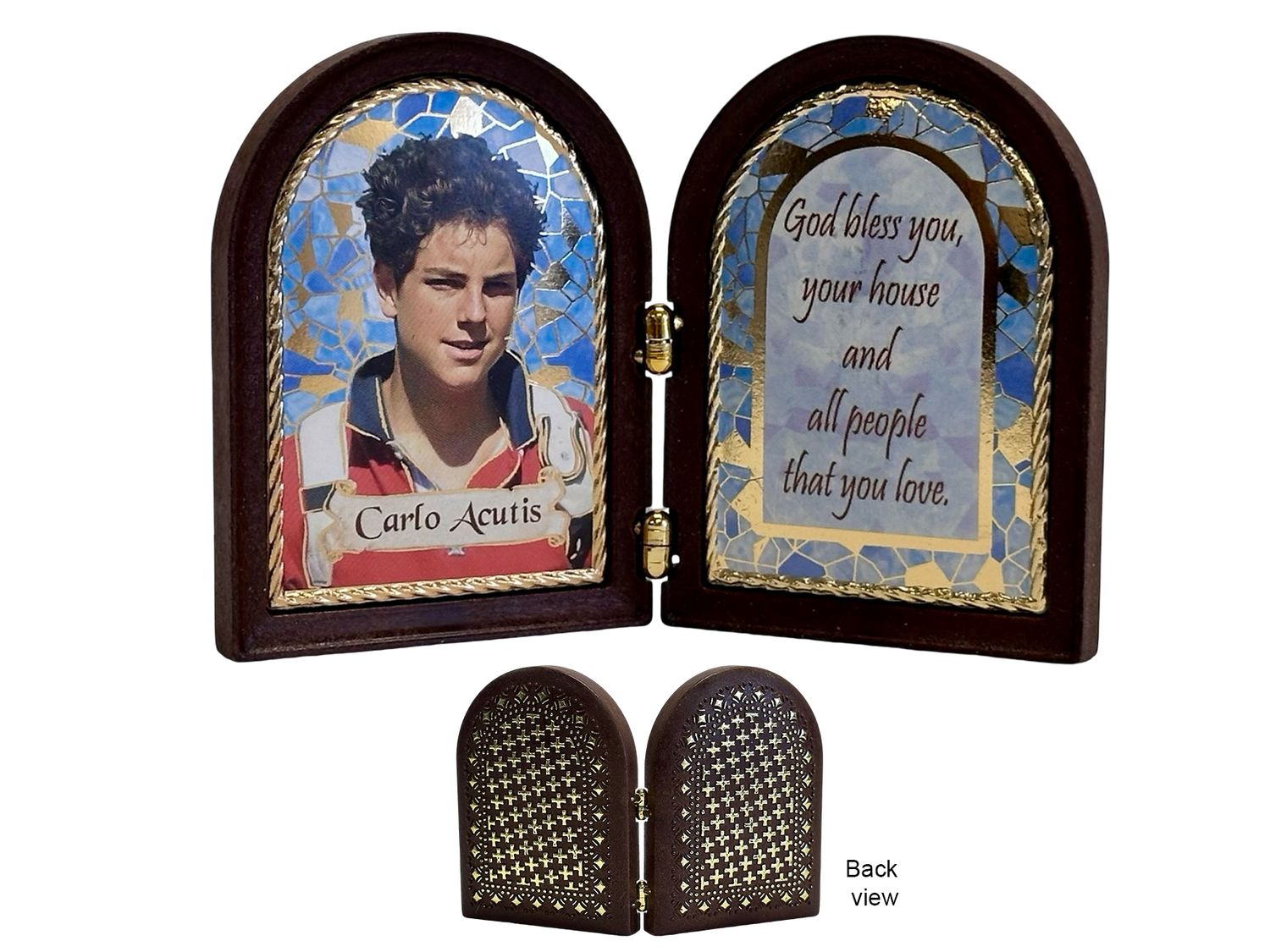 Plastic Icon Plaque St Carlo Acutis