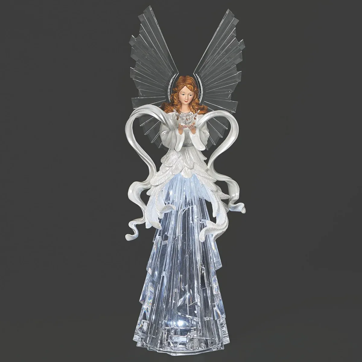 18" Lit Angel with Dove