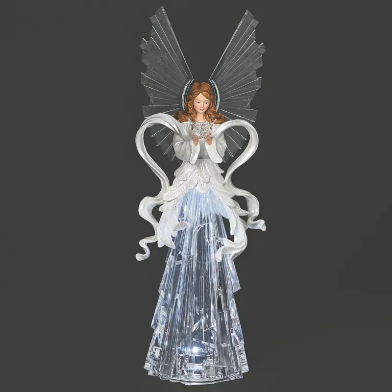18" Lit Angel with Dove