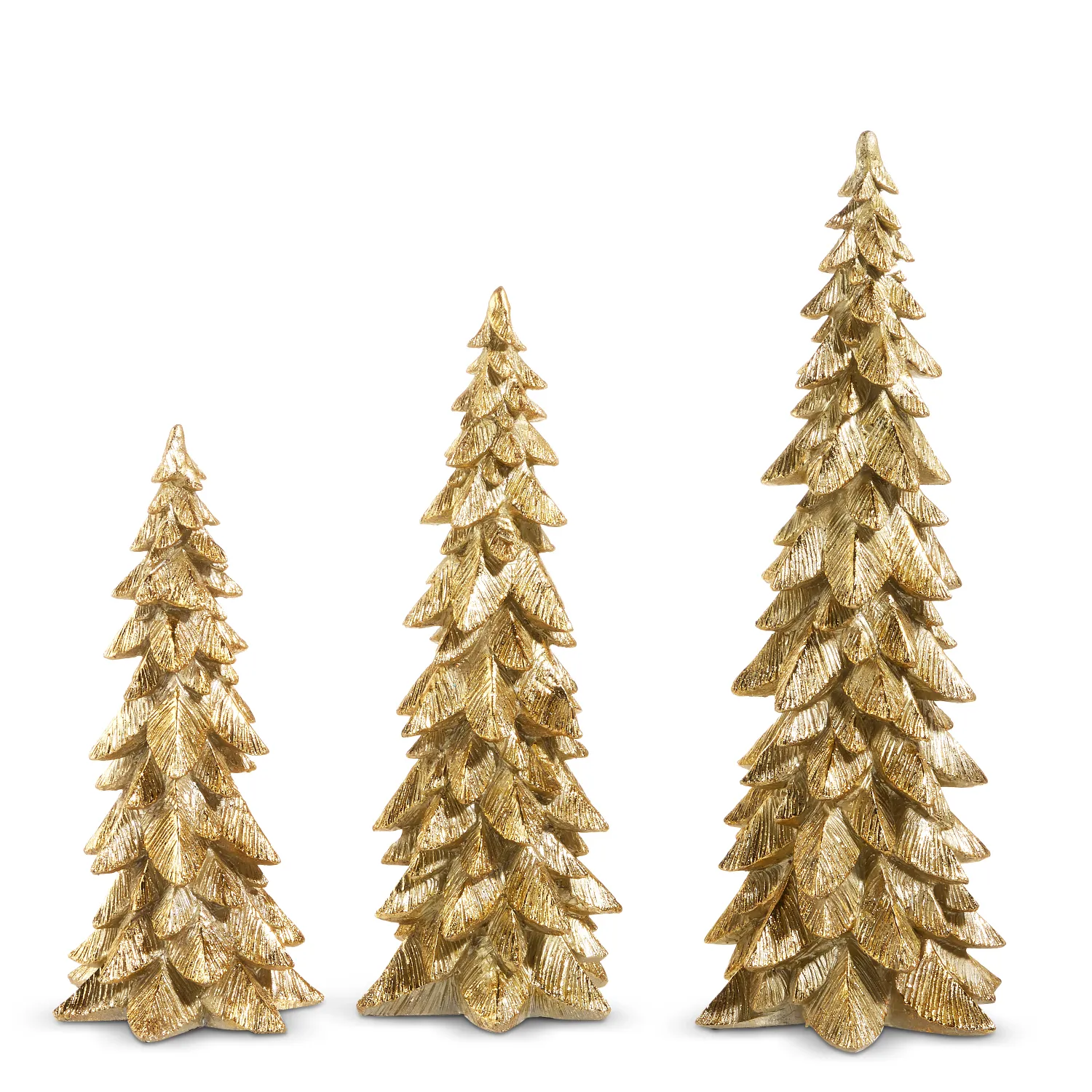 17" Gold Trees (Set of 3)