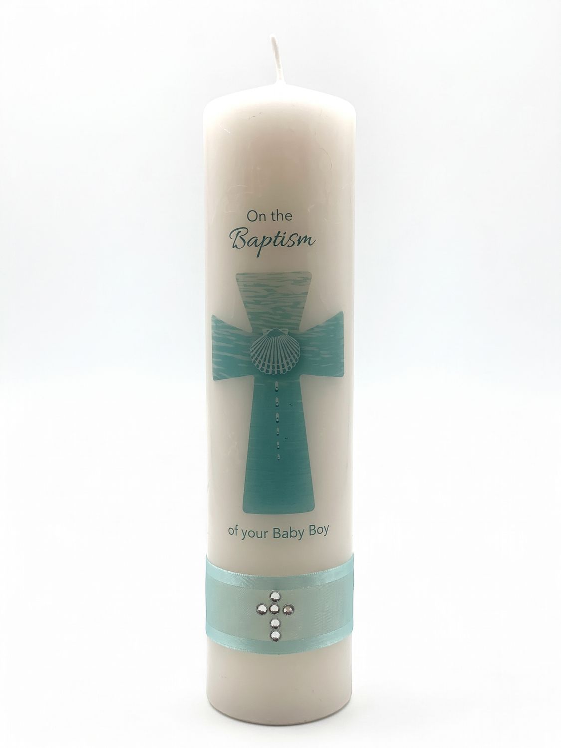 Baptism Candle - Blue