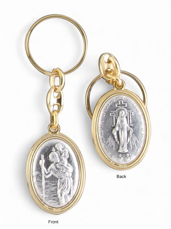Keyring 2 Sided - St Chris / Miraculous
