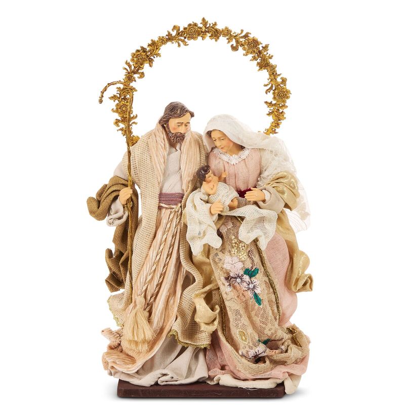 39.3cm/15.5" Holy Family with Halo Arch