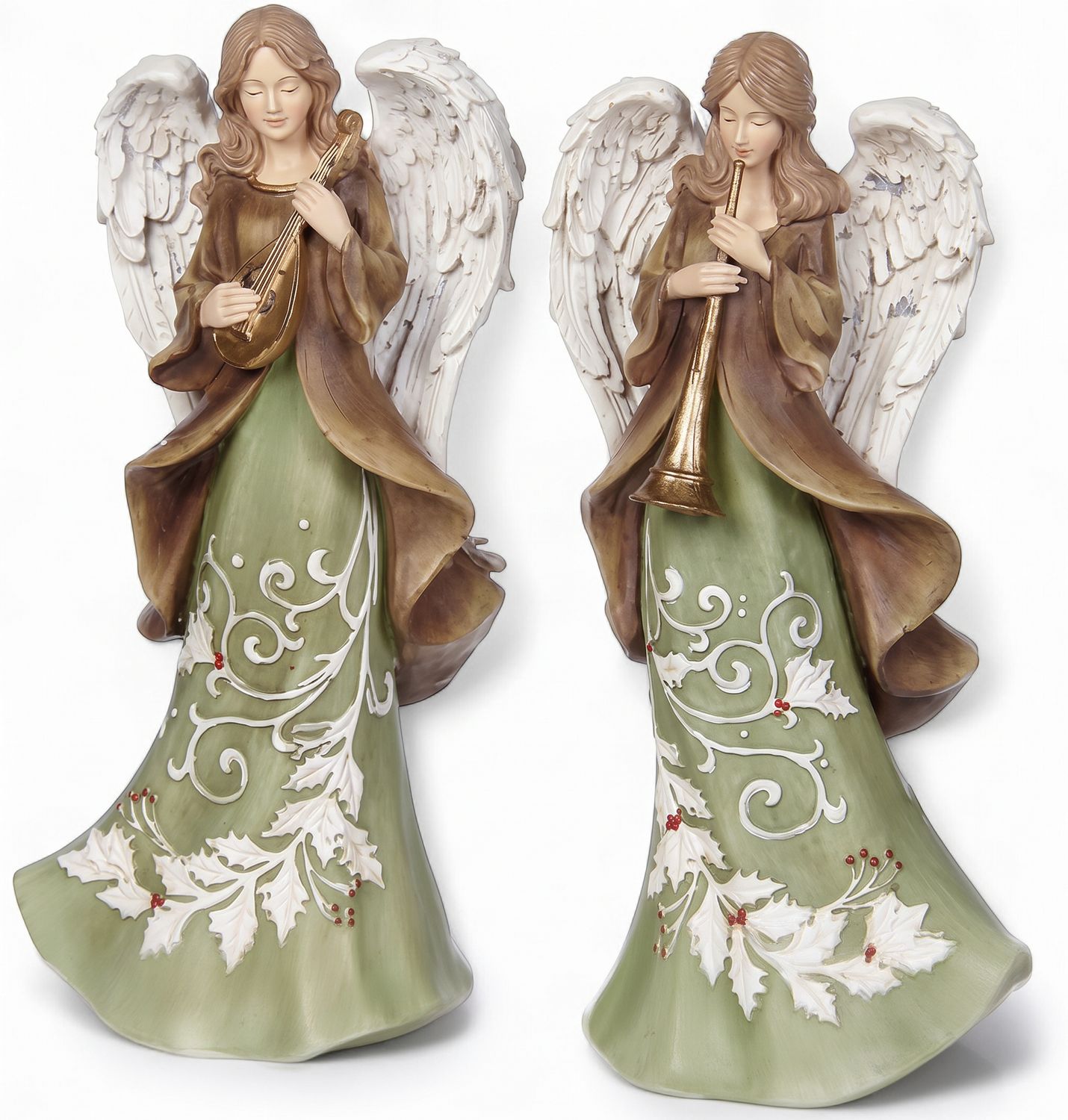 25.4cm/10" Angel With Instrument (S/2)