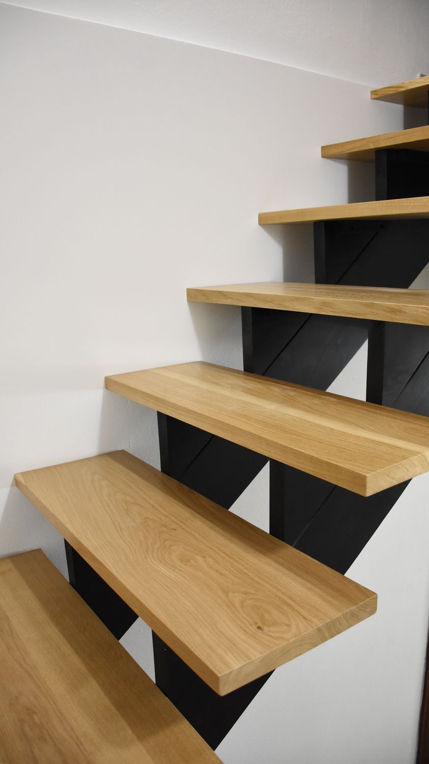 Pedate scala in rovere
