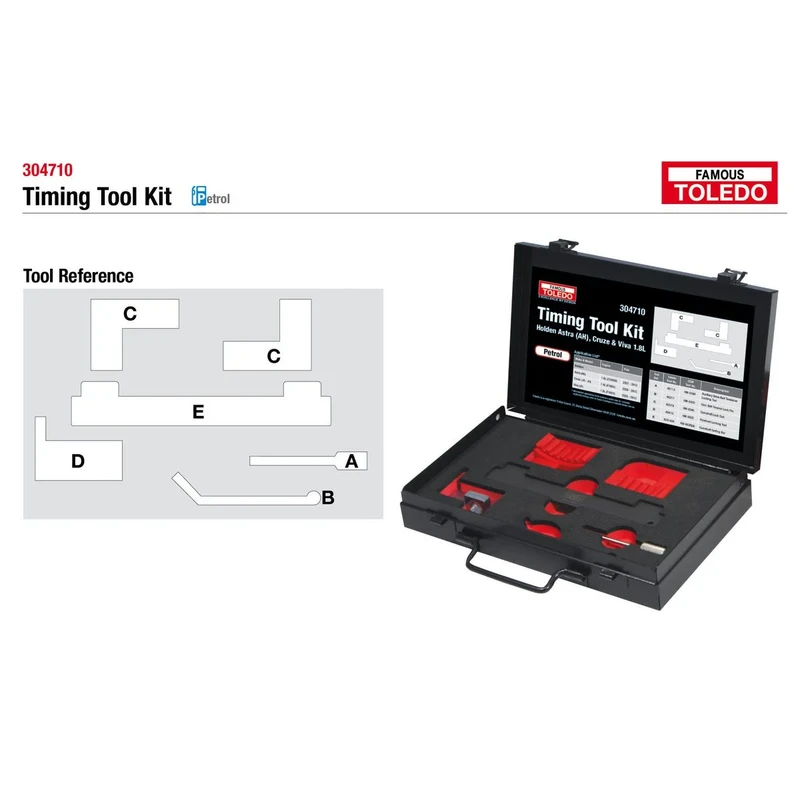 Toledo Timing Tool Kit - 304710 Holden