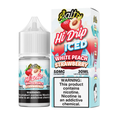 Hi-Drip White Peach Strawberry ICED SALT