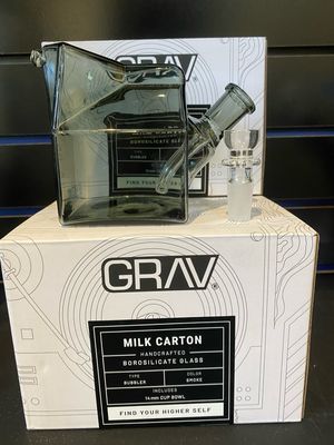 Glass -Grav Milk Carton