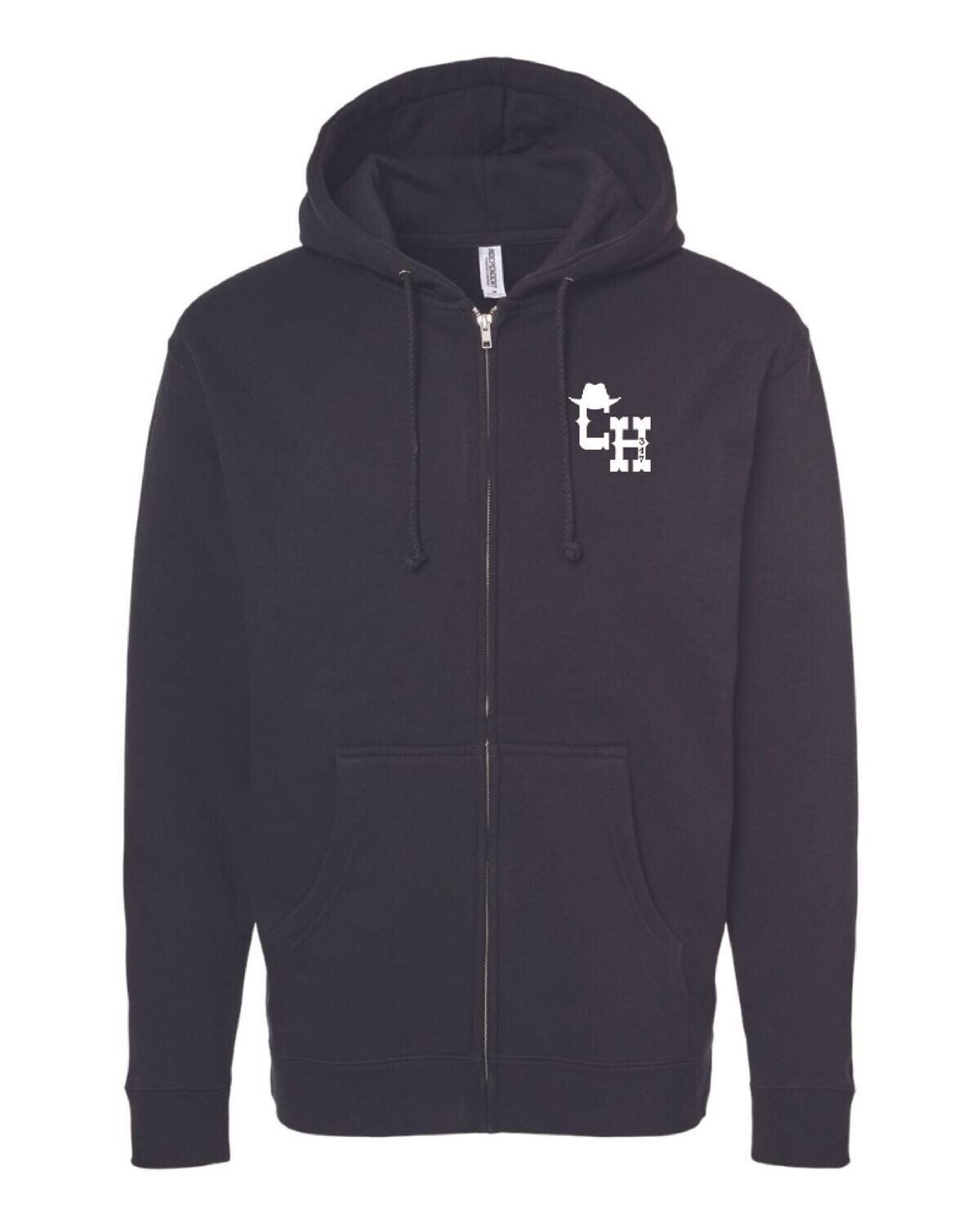 Full-Zip Hooded Sweatshirt - Black