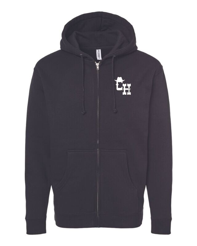 Full-Zip Hooded Sweatshirt - Black