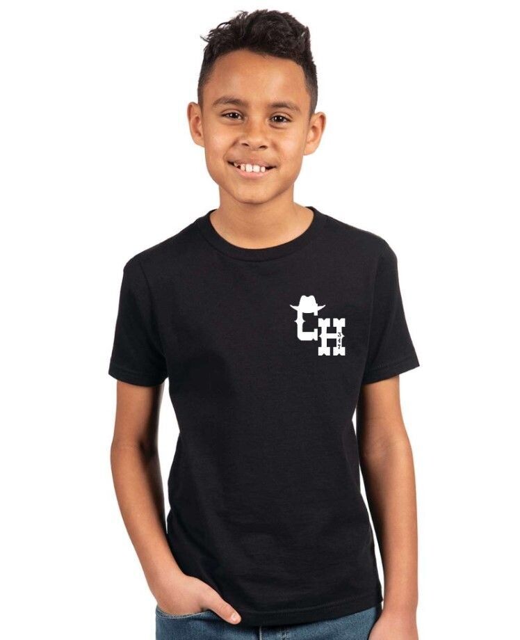 Floof Ninja Youth Cotton T-shirt -Black
