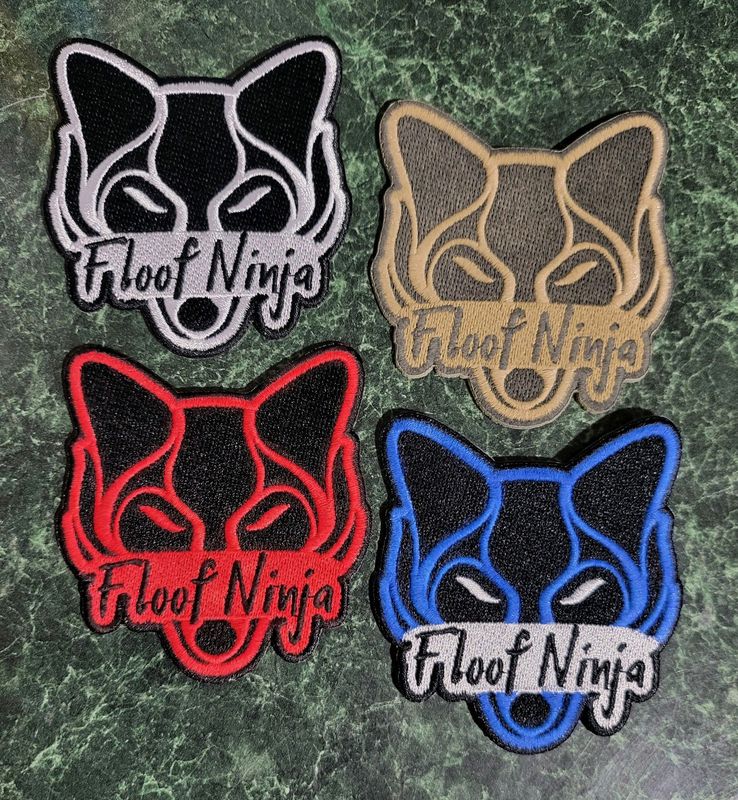 Floof Ninja Embroidered Patch