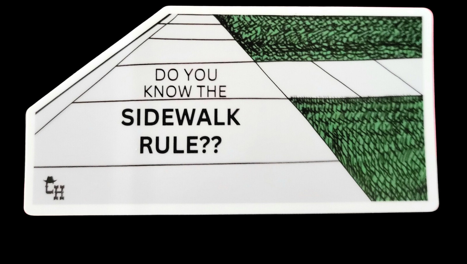 Sidewalk Rule  Sticker