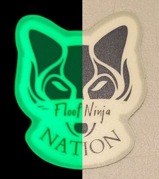 GLOW IN THE DARK Floof Ninja Nation Sticker