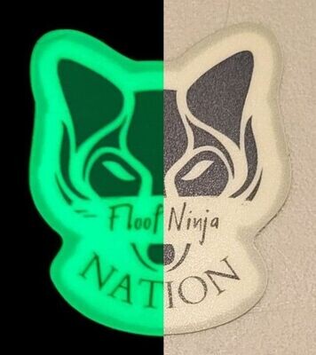 GLOW IN THE DARK Floof Ninja Nation Sticker