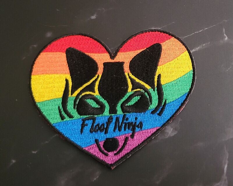 Garrett's Gear Rainbow Heart Embroidered Patch