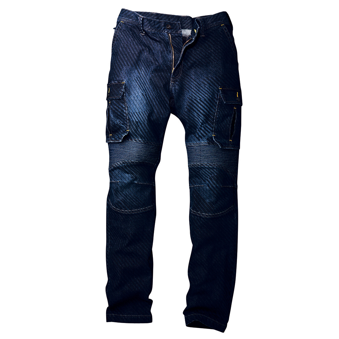 8980-219 Denim Bellows Cargo Pants (Striped Duck)