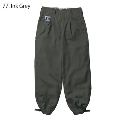 タグ付き　試着のみ　interimgizabacksatinbakerpants AmeriVINTAGE HEM FRINGE EGG DENIM PANTS