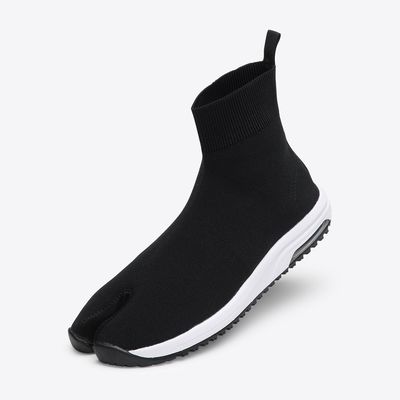 Knit Tabi Boots (Black)