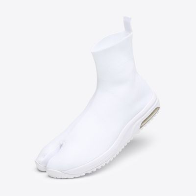 Knit Tabi Boots (White)