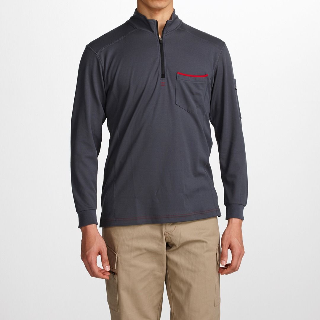 5960-623 Zip-Up High-Neck Shirt