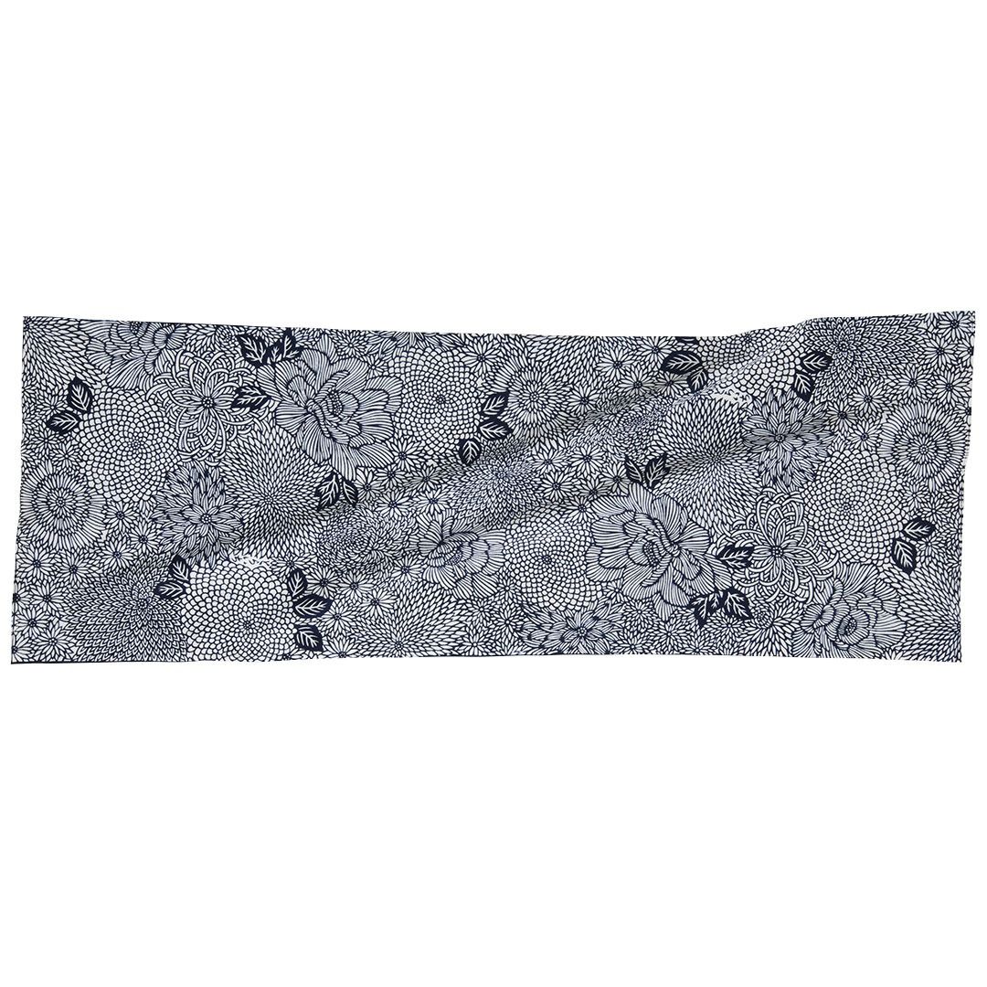9216-962 Toraichi Tenugui – Chusen Dyed (All-Over Chrysanthemum Pattern)